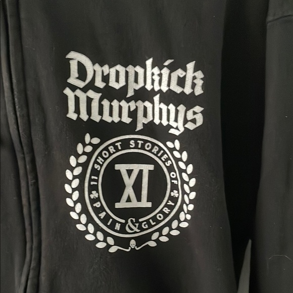 Dropkick Murphys Black Zip Hoodie - Picture 2 of 4